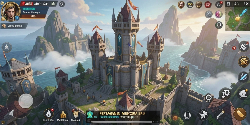 Gameplay menonjol dari 55RT dalam dunia Tower Defense yang menantang.