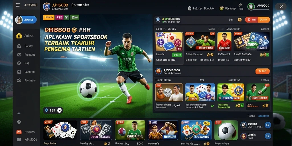 Screenshot utama API5000 menampilkan fitur taruhan langsung yang menarik.