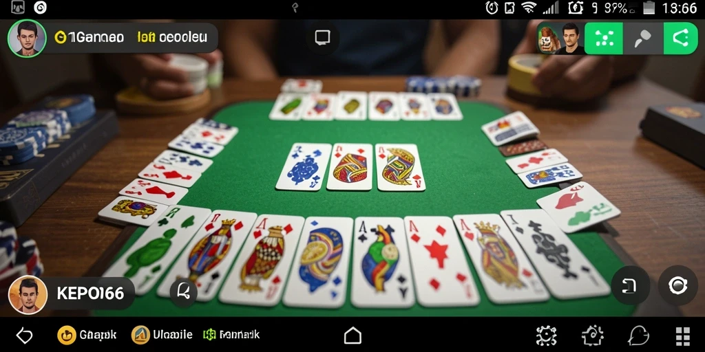 Screenshot utama KEPO66 menampilkan gameplay seru Gaple.
