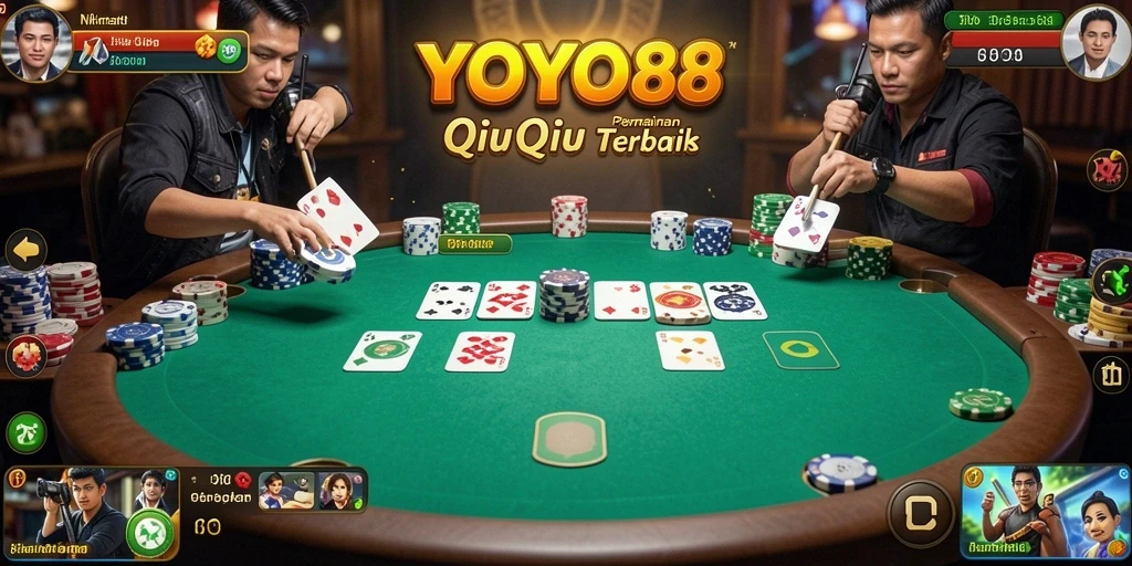 Screenshot gameplay YOYO88 menampilkan keseruan bermain QiuQiu.